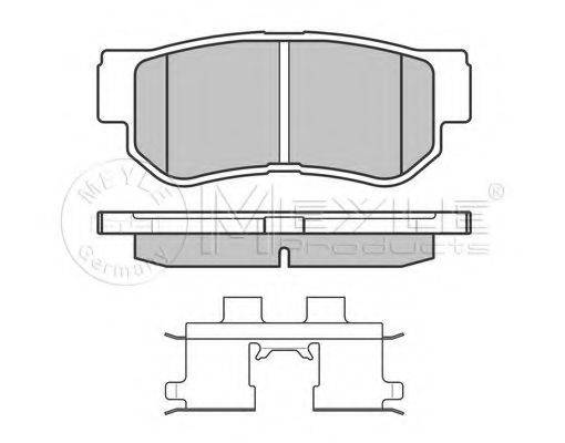 MEYLE 0252354314W Комплект гальмівних колодок, дискове гальмо