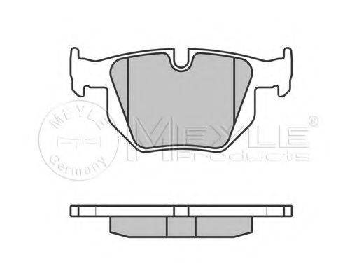 MEYLE 0252355017PD Комплект гальмівних колодок, дискове гальмо