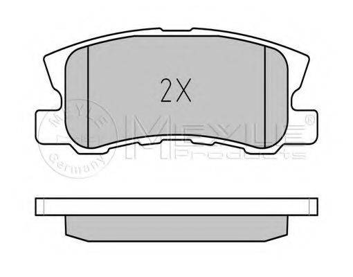 MEYLE 0252358216 Комплект гальмівних колодок, дискове гальмо
