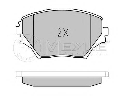 MEYLE 0252358517PD Комплект гальмівних колодок, дискове гальмо