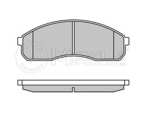 MEYLE 0252364916W Комплект гальмівних колодок, дискове гальмо