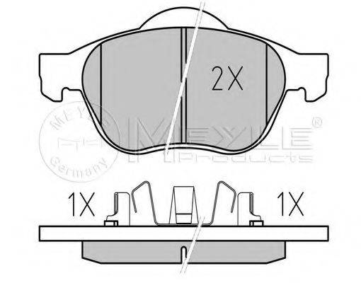 MEYLE 0252399617W Комплект гальмівних колодок, дискове гальмо