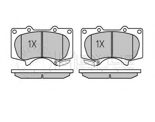 MEYLE 0252402417W Комплект гальмівних колодок, дискове гальмо