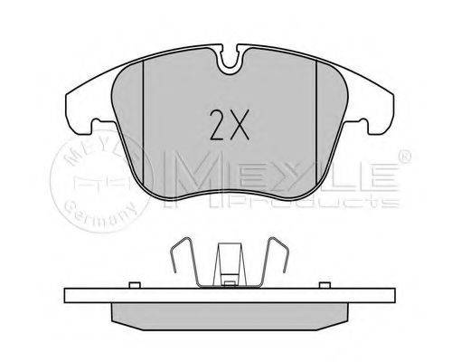 MEYLE 0252408418PD Комплект гальмівних колодок, дискове гальмо
