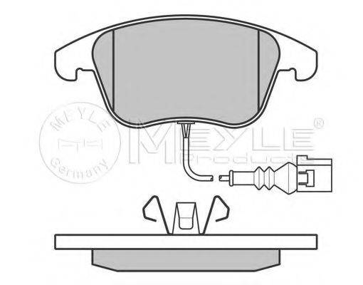 MEYLE 0252433219W Комплект гальмівних колодок, дискове гальмо