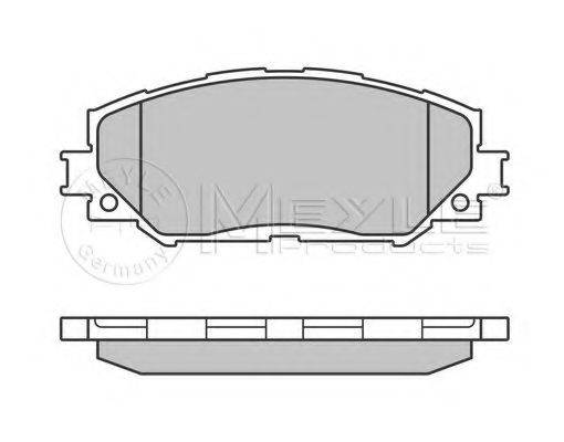 MEYLE 0252433617 Комплект гальмівних колодок, дискове гальмо