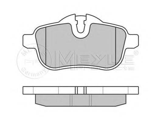 MEYLE 0252455918PD Комплект гальмівних колодок, дискове гальмо