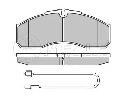 MEYLE 0252916020W Комплект гальмівних колодок, дискове гальмо