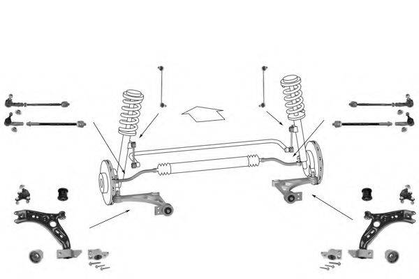 MEYLE WG0758400 Рульове управління; Підвіска колеса
