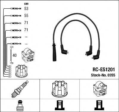 NGK 0355 Комплект дротів запалювання