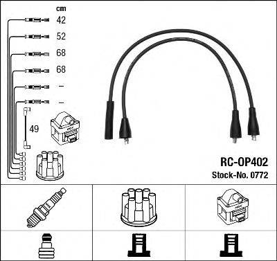 NGK 0772 Комплект дротів запалювання