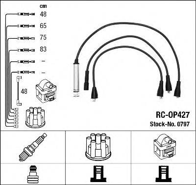 NGK 0797 Комплект дротів запалювання