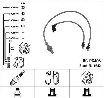 NGK 0842 Комплект дротів запалювання