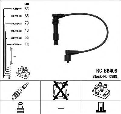 NGK 0898 Комплект дротів запалювання