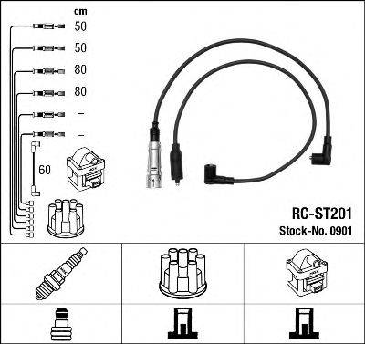 NGK 0901 Комплект дротів запалювання