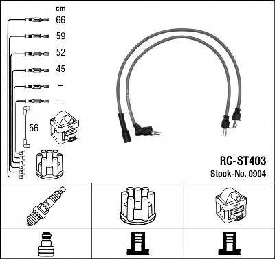 NGK 0904 Комплект дротів запалювання