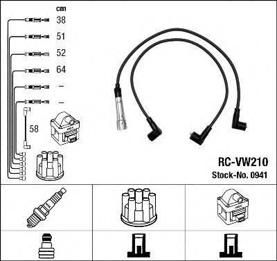 NGK 0941 Комплект дротів запалювання