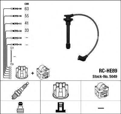 NGK 5049 Комплект дротів запалювання