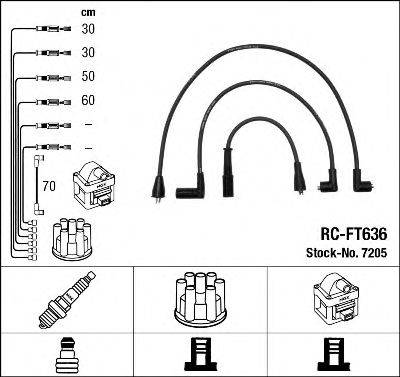 NGK 7205 Комплект дротів запалювання