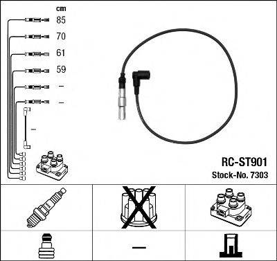 NGK 7303 Комплект дротів запалювання