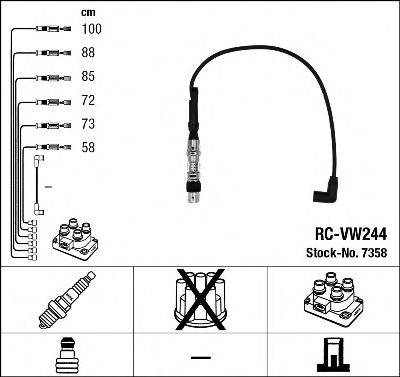 NGK 7358 Комплект дротів запалювання