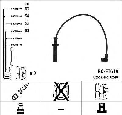 NGK 8248 Комплект дротів запалювання