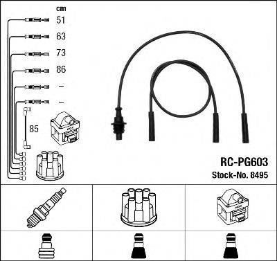 NGK 8495 Комплект дротів запалювання