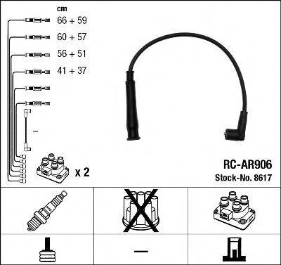 NGK 8617 Комплект дротів запалювання