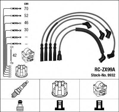 NGK 9932 Комплект дротів запалювання
