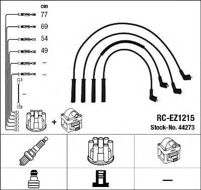 NGK 44273 Комплект дротів запалювання