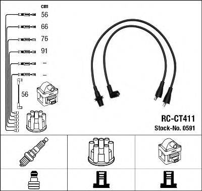 NGK 0591 Комплект дротів запалювання