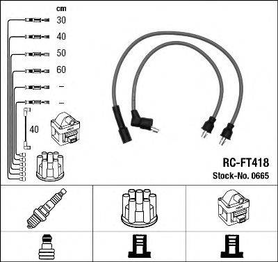 NGK 0665 Комплект дротів запалювання