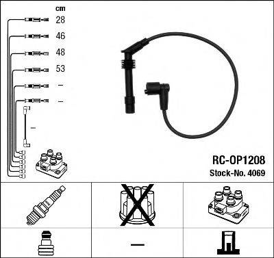 NGK 4069 Комплект дротів запалювання