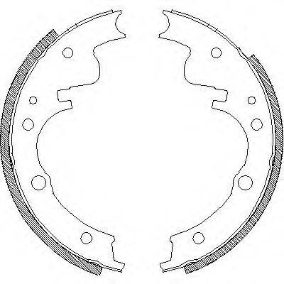 ROADHOUSE 410400 Комплект гальмівних колодок