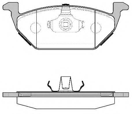 ROADHOUSE 263300 Комплект гальмівних колодок, дискове гальмо