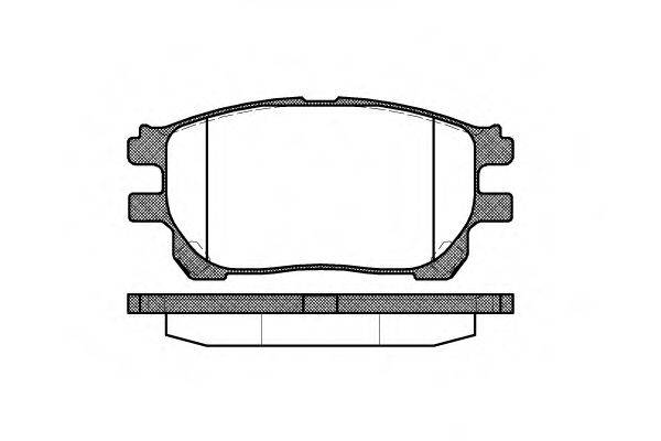 ROADHOUSE 2114300 Комплект гальмівних колодок, дискове гальмо