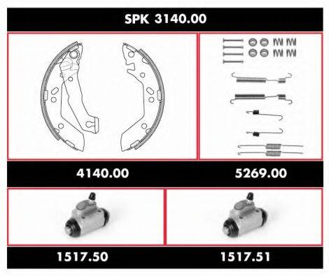 ROADHOUSE SPK314000 Комплект гальм, барабанний гальмівний механізм