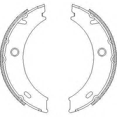 ROADHOUSE 471401 Комплект гальмівних колодок, стоянкова гальмівна система