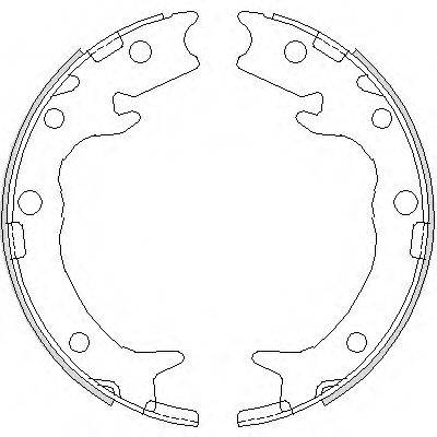 ROADHOUSE 473700 Комплект гальмівних колодок, стоянкова гальмівна система