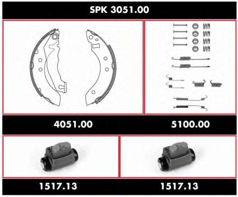 ROADHOUSE SPK305100 Комплект гальм, барабанний гальмівний механізм