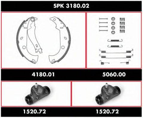 ROADHOUSE SPK318002 Комплект гальм, барабанний гальмівний механізм