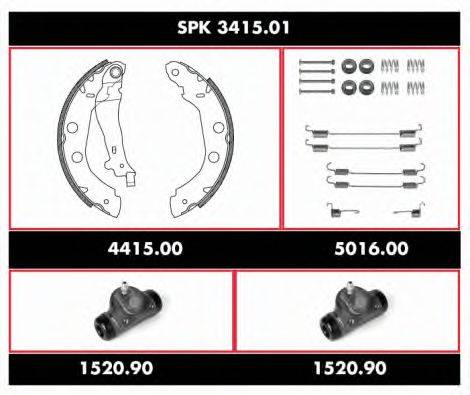 ROADHOUSE SPK341501 Комплект гальм, барабанний гальмівний механізм