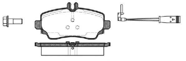 ROADHOUSE 265022 Комплект гальмівних колодок, дискове гальмо