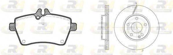 ROADHOUSE 8114400 Комплект гальм, дисковий гальмівний механізм