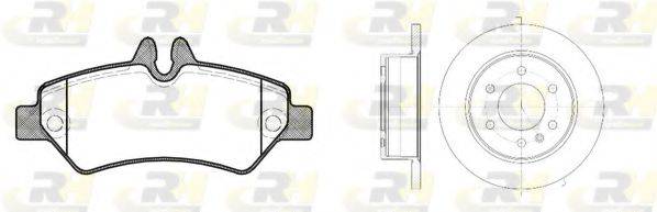 ROADHOUSE 8124600 Комплект гальм, дисковий гальмівний механізм