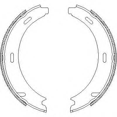 REMSA 409301 Комплект гальмівних колодок, стоянкова гальмівна система