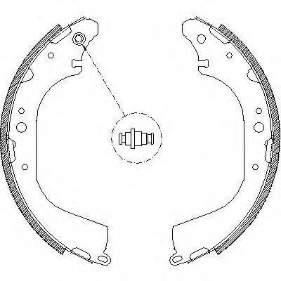 REMSA 417201 Комплект гальмівних колодок