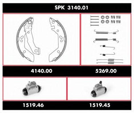 REMSA SPK314001 Комплект гальм, барабанний гальмівний механізм