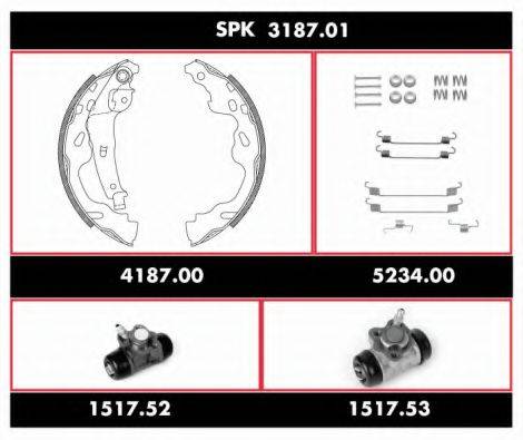 REMSA SPK318701 Комплект гальм, барабанний гальмівний механізм