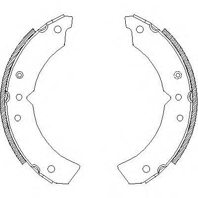 REMSA 462200 Комплект гальмівних колодок